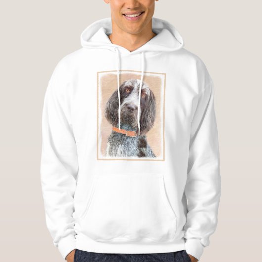 Spinone Italiano Malerei - Niedliche Original Dog  Hoodie (Vorderseite)