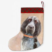 Spinone Italiano Malerei - Niedliche Original Dog  Kleiner Weihnachtsstrumpf (Rückseite)