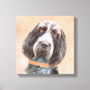 Spinone Italiano Malerei - Niedliche Original Dog  Leinwanddruck