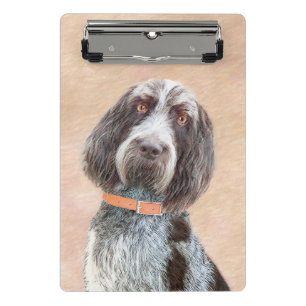 Spinone Italiano Malerei - Niedliche Original Dog Mini Klemmbrett