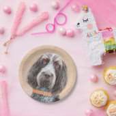 Spinone Italiano Malerei - Niedliche Original Dog Pappteller (Party)