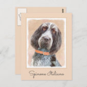 Spinone Italiano Malerei - Niedliche Original Dog Postkarte (Vorne/Hinten)