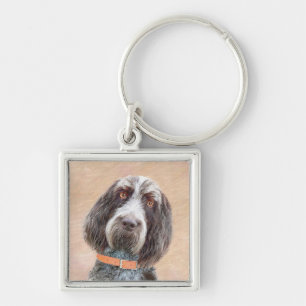 Spinone Italiano Malerei - Niedliche Original Dog Schlüsselanhänger