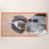 Spinone Italiano Malerei - Niedliche Original Dog  Strandtuch (Vorderseite)