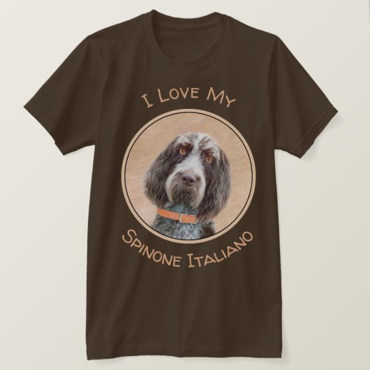 Spinone Italiano Malerei - Niedliche Original Dog  T-Shirt (Design vorne)