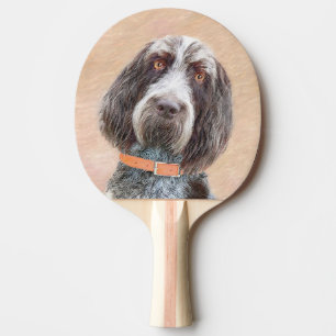 Spinone Italiano Malerei - Niedliche Original Dog  Tischtennis Schläger