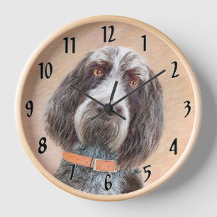 Spinone Italiano Malerei - Niedliche Original Dog  Uhr