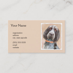 Spinone Italiano Malerei - Niedliche Original Dog  Visitenkarte
