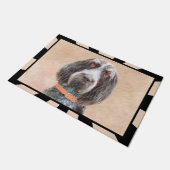 Spinone Italiano Malerei - Niedliche Original Hund Fußmatte (Schrägansicht)