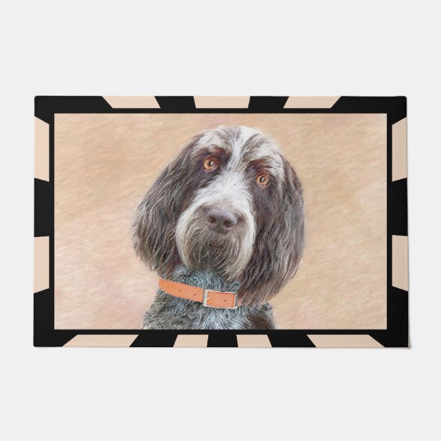 Spinone Italiano Malerei - Niedliche Original Hund Fußmatte (Vorderseite)