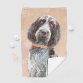Spinone Italiano Malerei - Niedliche Original Hund Golfhandtuch (Insitu)