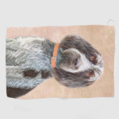 Spinone Italiano Malerei - Niedliche Original Hund Golfhandtuch (Horizontal)