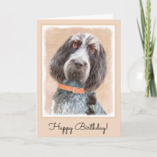 Spinone Italiano Malerei - Niedliche Original Hund Karte