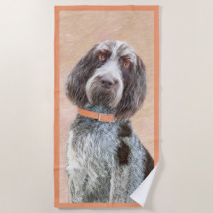 Spinone Italiano Malerei - Niedliche Original Hund Strandtuch