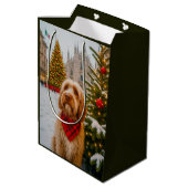 Spinone Italiano  Mittlere Geschenktüte (Rückseite Schrägansicht)