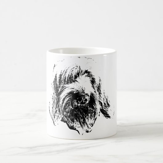 Spinone Italiano Mug – Ink Dog Headshot Kaffeetasse (Mittel)