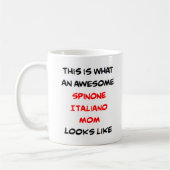 Spinone italiano Mutter, phantastisch Kaffeetasse (Links)