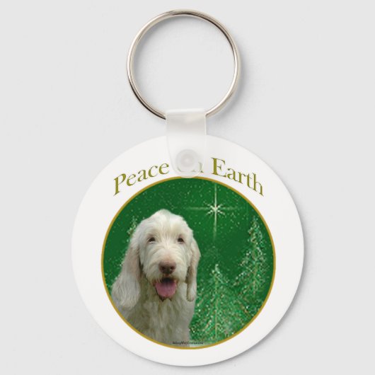 Spinone Italiano Peace Schlüsselanhänger (Vorderseite)
