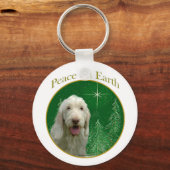 Spinone Italiano Peace Schlüsselanhänger (Vorderseite)