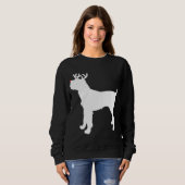 Spinone Italiano Reindeer Christmas Dog Sweatshirt (Vorne ganz)