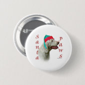 Spinone Italiano Santa Paws Button (Vorne & Hinten)