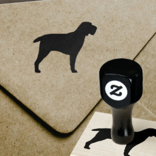 Spinone Italiano Silhouette Gummistempel