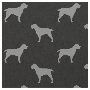 Spinone Italiano Silhouette-Muster Stoff