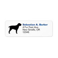 Spinone Italiano Silhouette Rücksendeadresse Custo