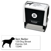 Spinone Italiano Silhouette Rücksendeadresse Permastempel (Beispiel)