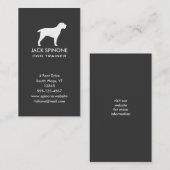 Spinone Italiano Silhouette Vertical Visitenkarte (Vorne/Hinten)