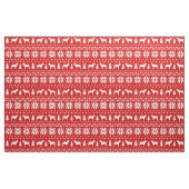 Spinone Italiano Silhouette-Weihnachtsmuster-Rot Stoff (Fat Quarter (45,7 x 55,9 cm))