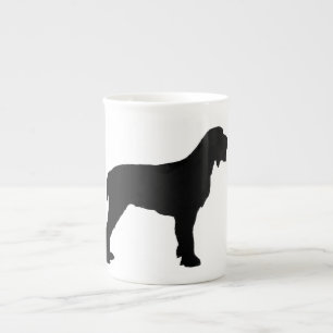 Spinone Italiano Silo black.png Porzellantasse