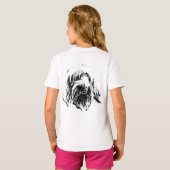 Spinone Italiano T-Shirt – Dog Head Portrait (Schwarz voll)
