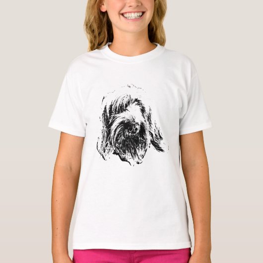 Spinone Italiano T-Shirt – Dog Head Portrait (Vorderseite)