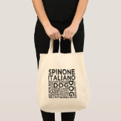 Spinone Italiano Typografie Tragetasche (Vorderseite (Produkt))
