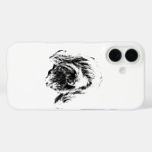 Spinone Phone Case – Dog Head Sketch in Ink (Rückseite (Horizontal))