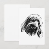 Spinone sanfte Dankbarkeit Dankeskarte (Vorne/Hinten)