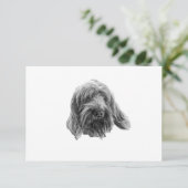 Spinone Stille Dankbarkeit Dankeskarte (Stehend Vorderseite)