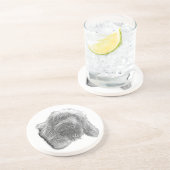 Spinone Stillness – Artisan Coaster Getränkeuntersetzer (Seite)
