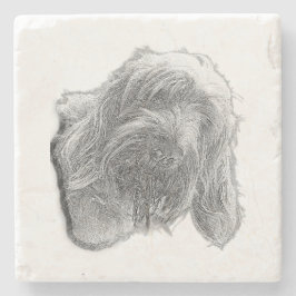 Spinone Stillness – Artisan Coaster Steinuntersetzer