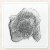 Spinone-Stillness – Handgefertigter Untersetzer (Vorderseite)