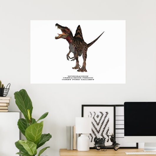 Spinosaurus 01 Print Poster (Heimbüro)