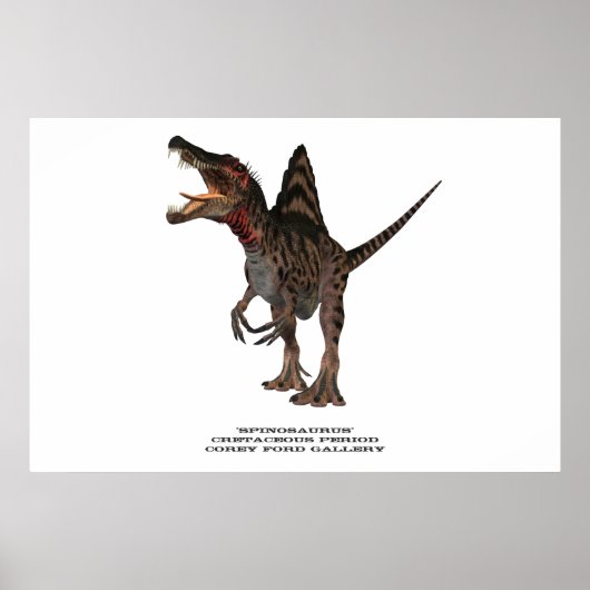 Spinosaurus 01 Print Poster (Vorne)