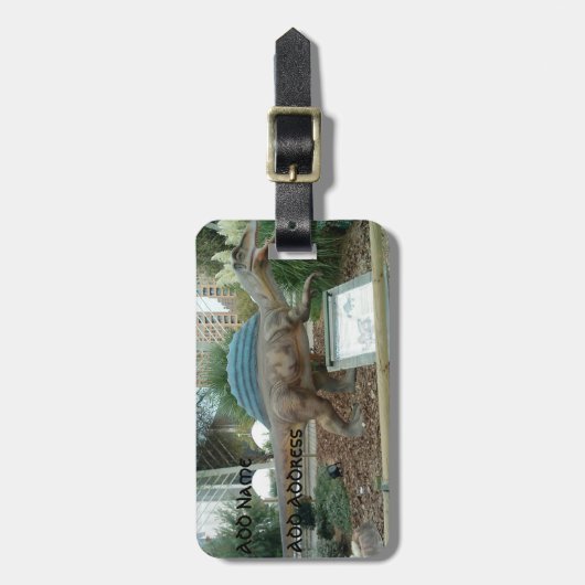 Spinosaurus Dinosaur Gepäcktag Gepäckanhänger (Vorderseite vertikal)