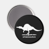 Spinosaurus Dinosaur Silhouette Magnet (Vorderseite/Rückseite)