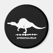 Spinosaurus Dinosaur Silhouette Magnet (Vorne)