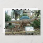 Spinosaurus Dinosaurier Einladung (Vorne/Hinten)