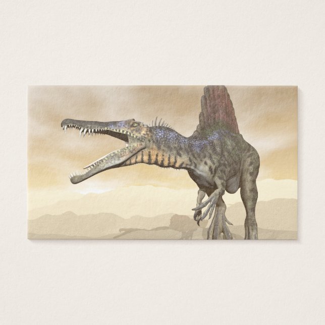 Spinosaurus-Dinosaurier in der Wüste - 3D-Darstell (Vorderseite)