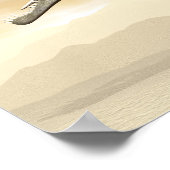 Spinosaurus-Dinosaurier in der Wüste - 3D-Darstell Poster (Ecke)