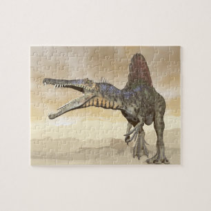 Spinosaurus Dinosaurier in der Wüste - 3D Puzzle